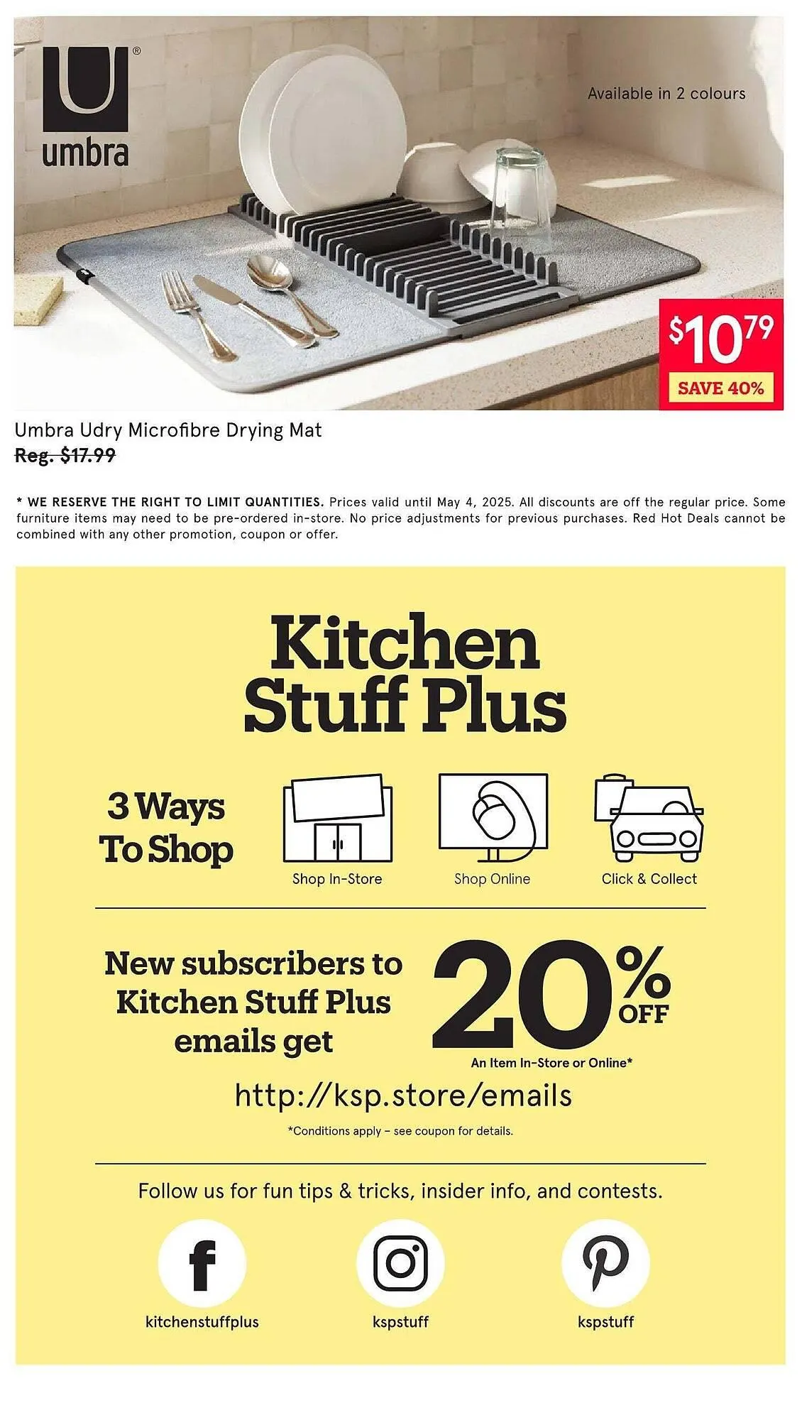 Kitchen Stuff Plus flyer from April 28 to May 5 2025 - flyer page 6