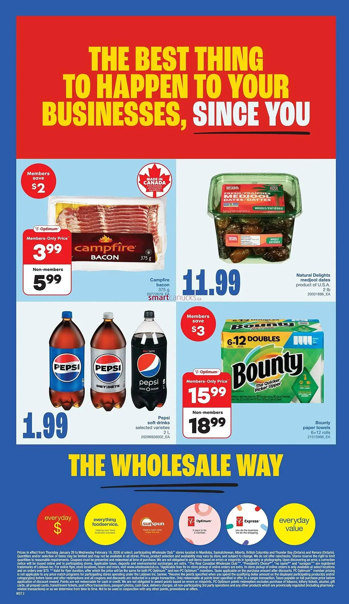Wholesale Club flyer from January 29 to February 18 2026 - flyer page 2