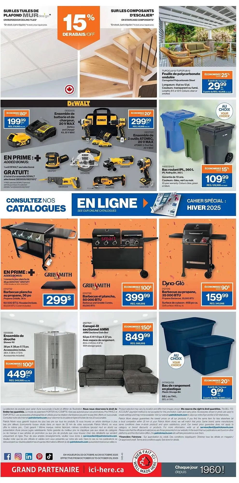 Patrick Morin flyer from October 23 to October 29 2025 - flyer page 2