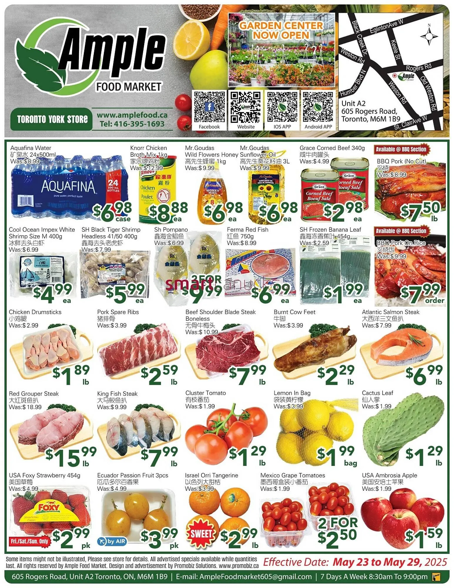 Ample Food Market flyer from May 23 to May 29 2025 - flyer page 1
