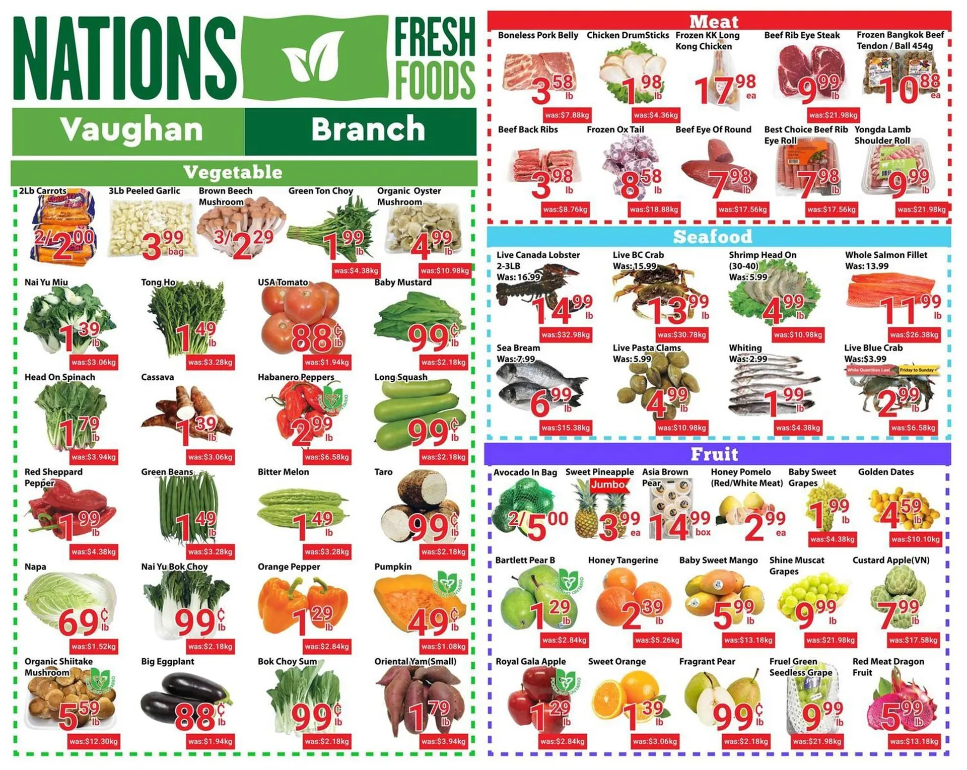 Nations Fresh Foods flyer from October 3 to October 9 2025 - flyer page 1