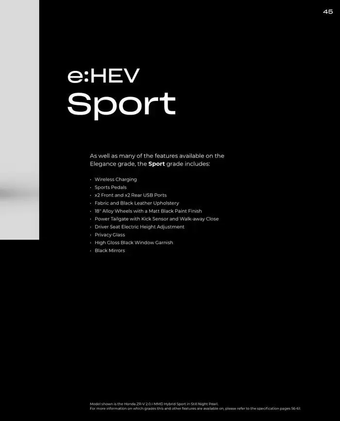 Honda ZR-V from February 28 to February 28 2026 - flyer page 45