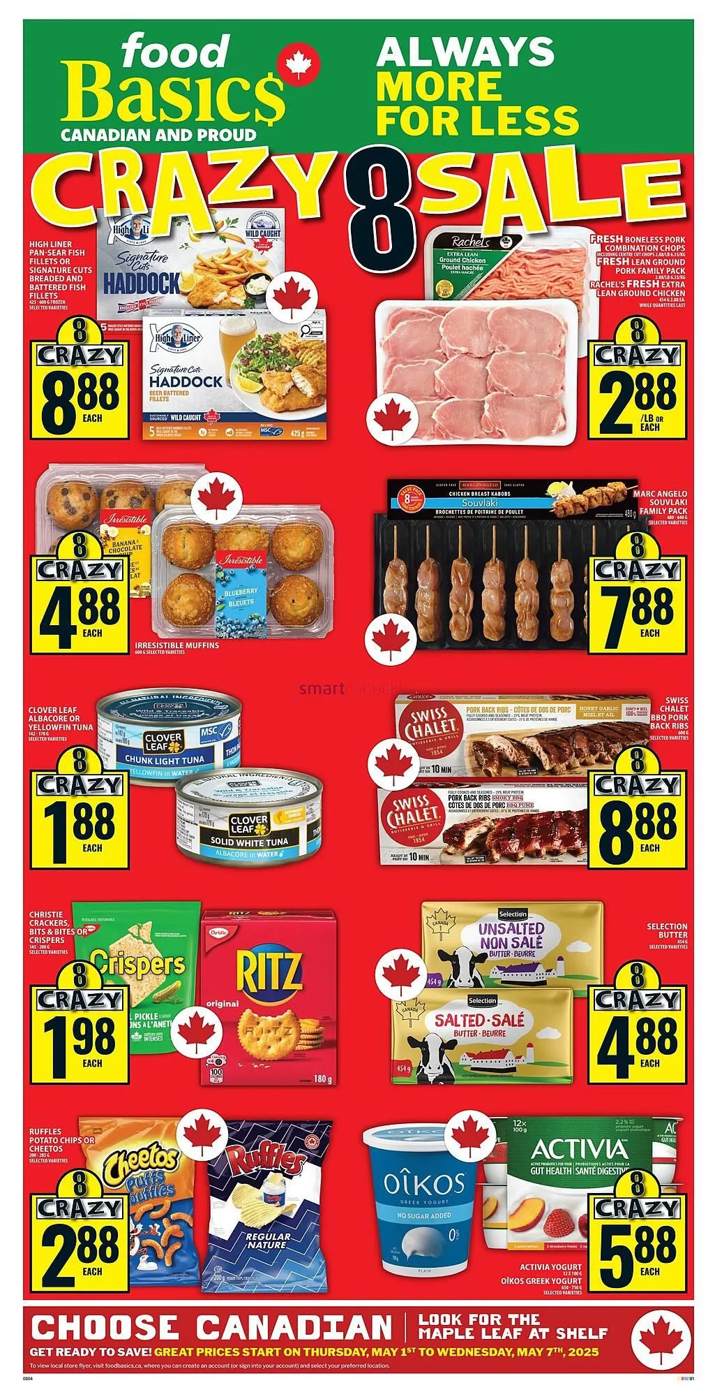 Food Basics flyer from May 1 to May 7 2025 - flyer page 1