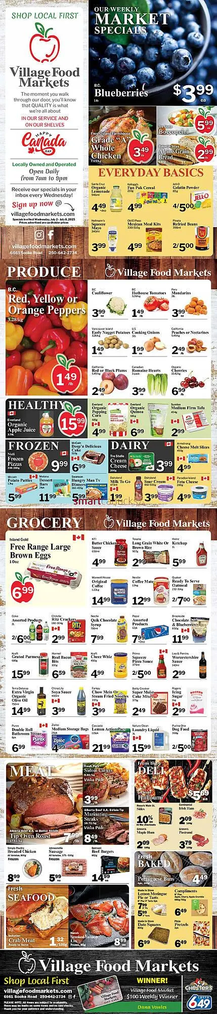 Village Food Markets flyer - 1