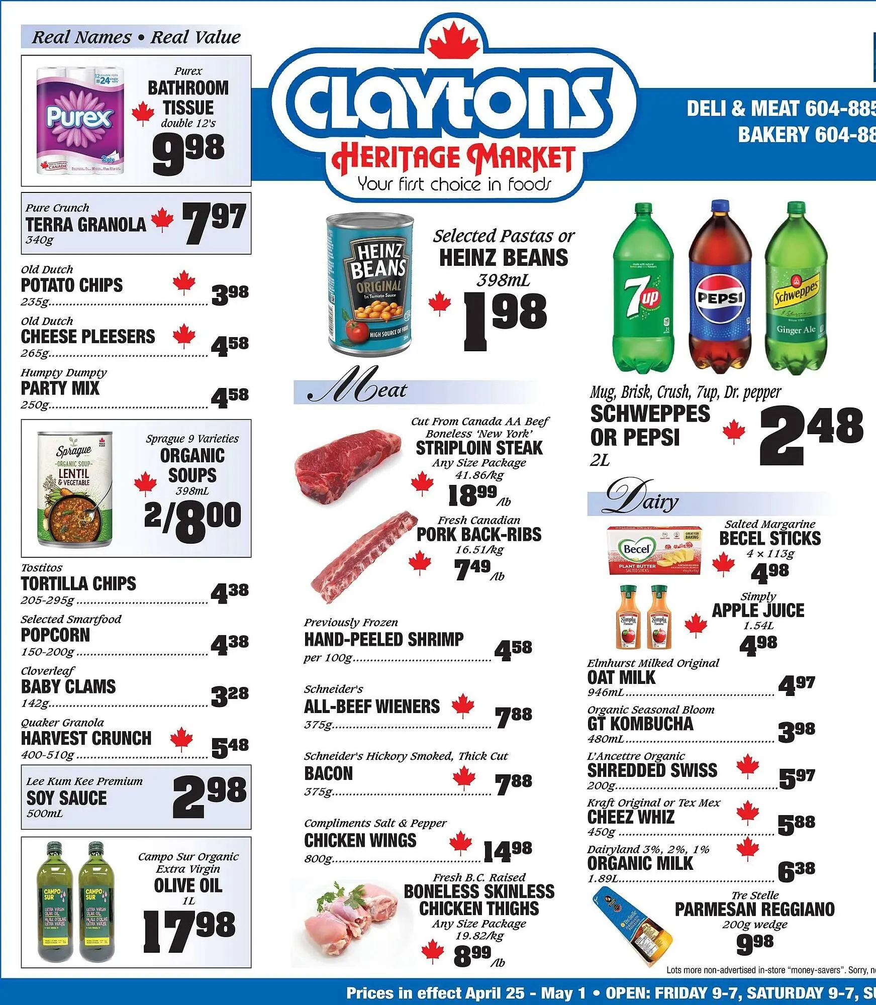 Claytons Heritage Market flyer - 1