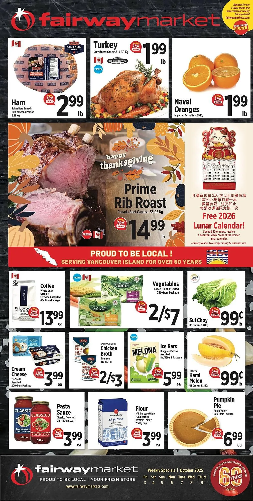 Fairway Market Canada flyer from October 2 to October 8 2025 - flyer page 1