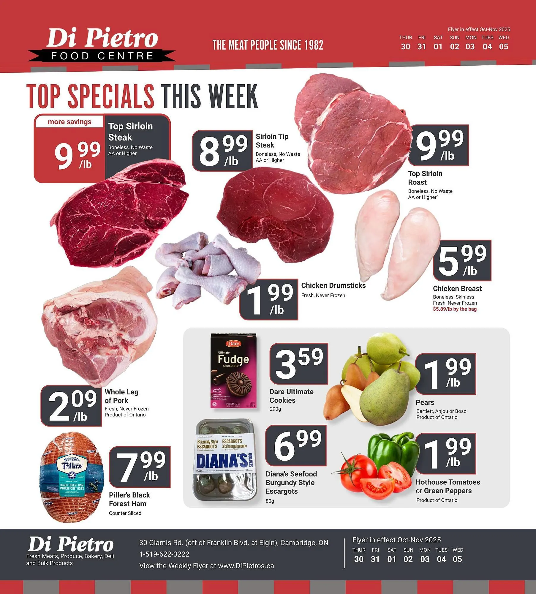 Di Pietro flyer from October 30 to November 5 2025 - flyer page 1