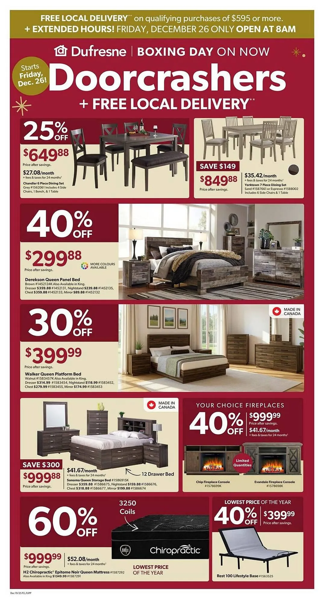 Dufresne flyer from December 19 to January 6 2026 - flyer page 2