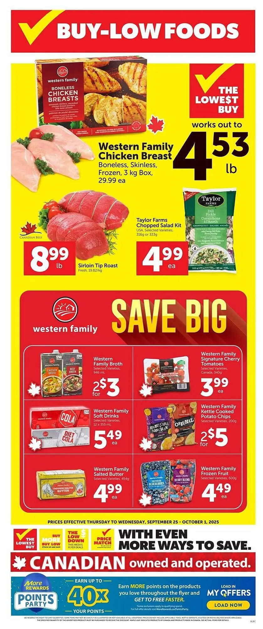 Buy-Low Foods flyer from September 24 to September 30 2025 - flyer page 1