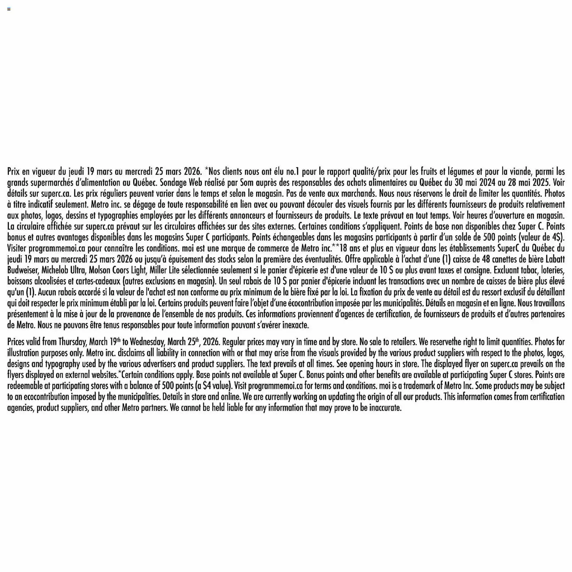 Super C flyer from March 19 to March 26 2026 - flyer page 15