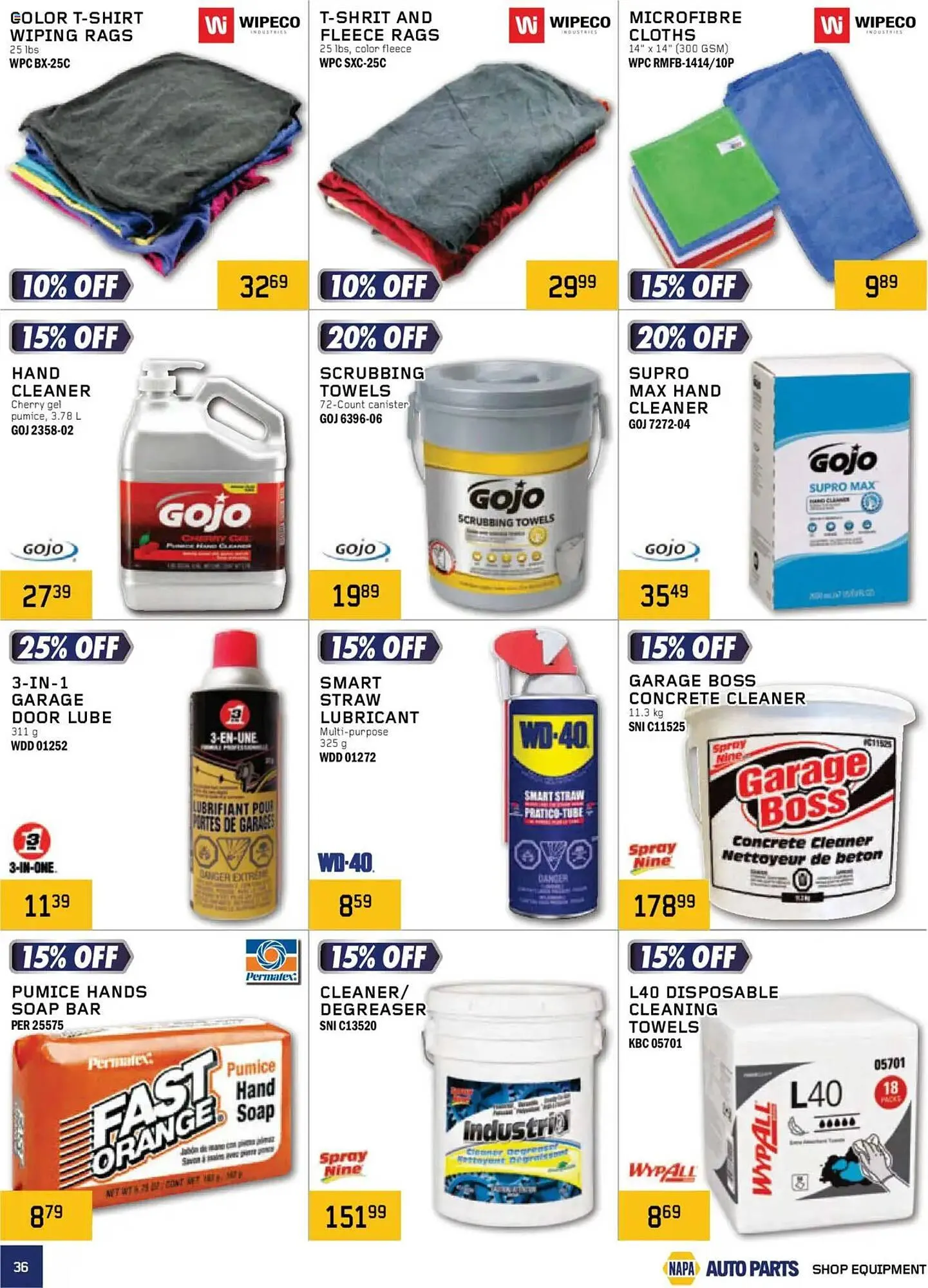 NAPA Auto Parts flyer from October 1 to January 1 2026 - flyer page 36