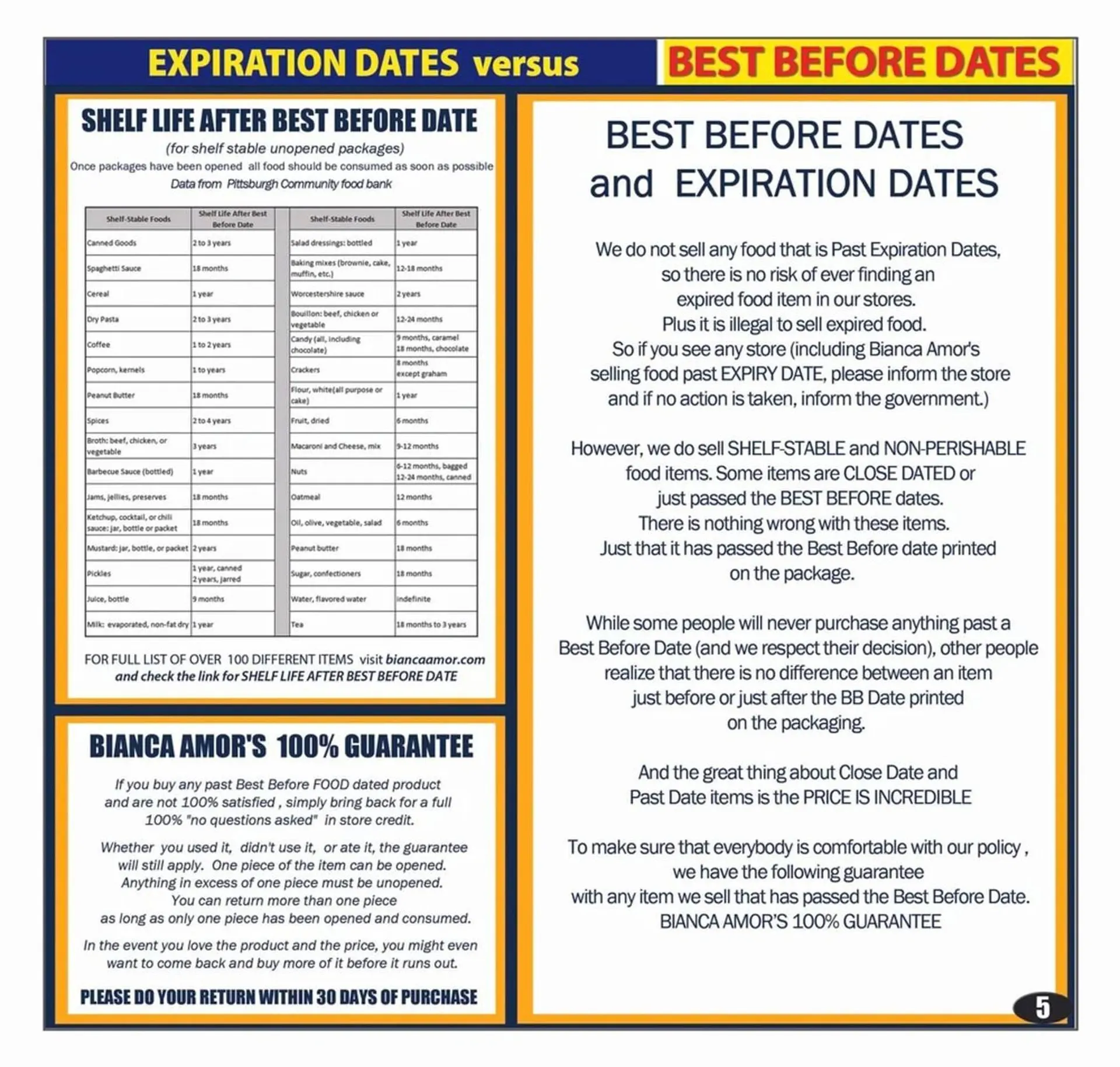 Bianca Amor flyer from October 14 to November 30 2025 - flyer page 5