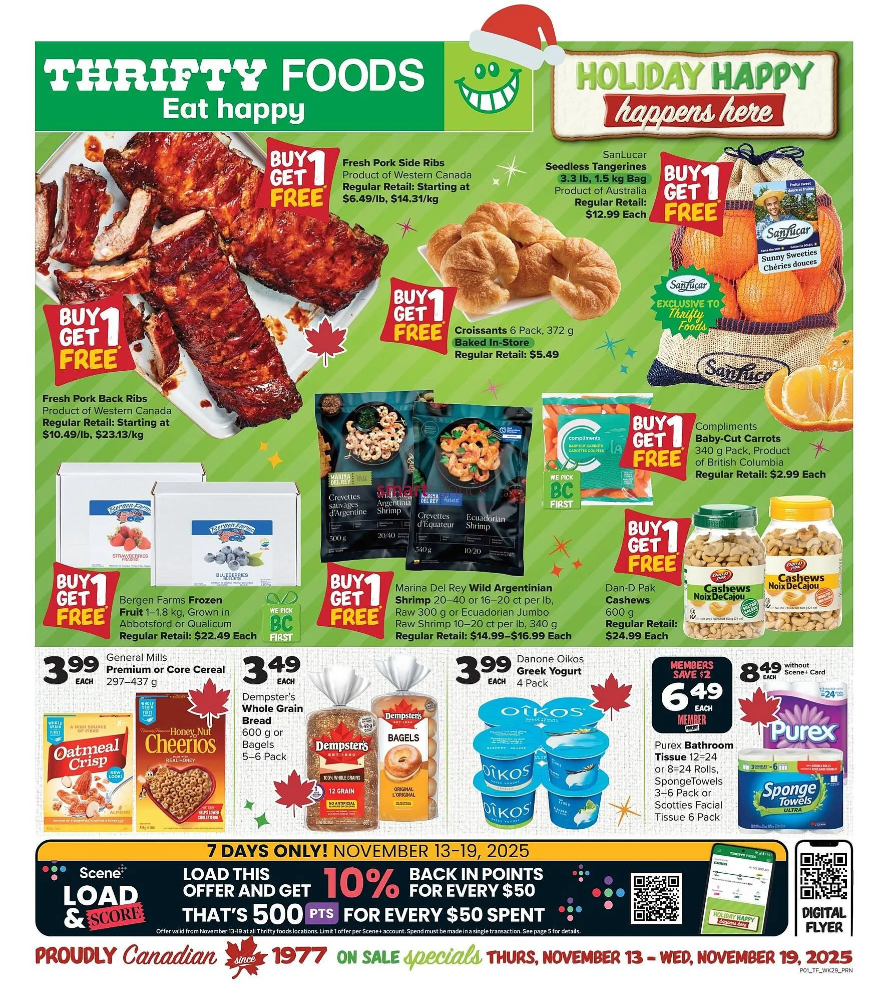Thrifty Foods flyer from November 13 to December 10 2025 - flyer page 1