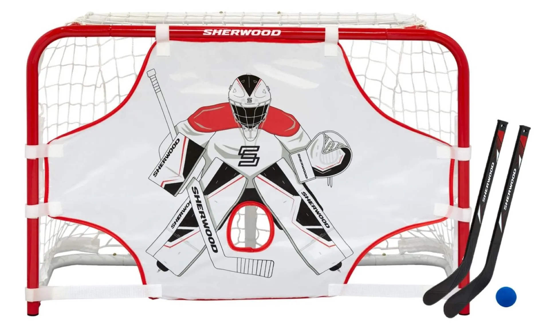 Sherwood/Hockey Canada Steel Mini Hockey Net Set, 5-pc