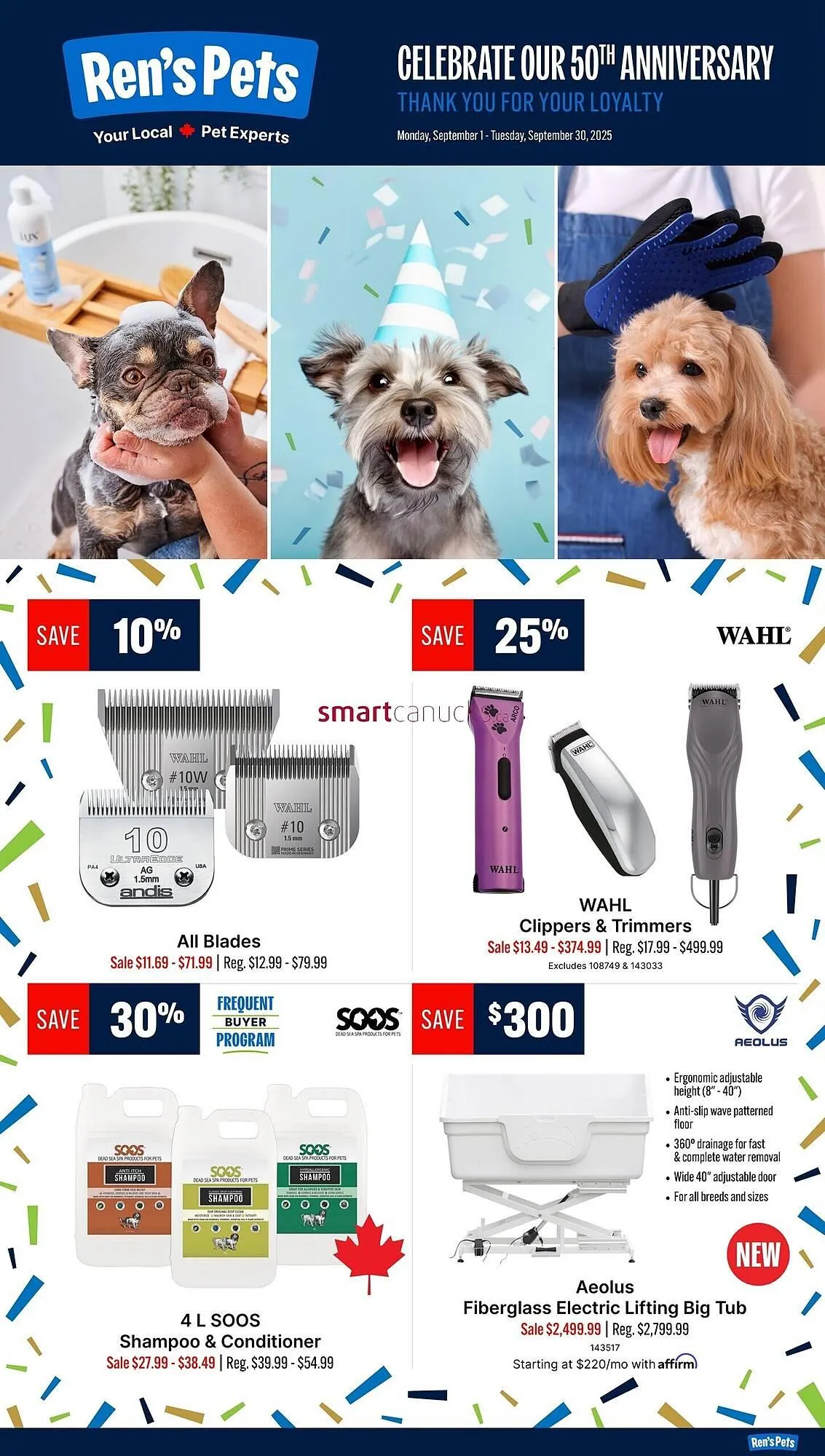 Ren’s Pets Depot flyer from September 5 to September 11 2025 - flyer page 1