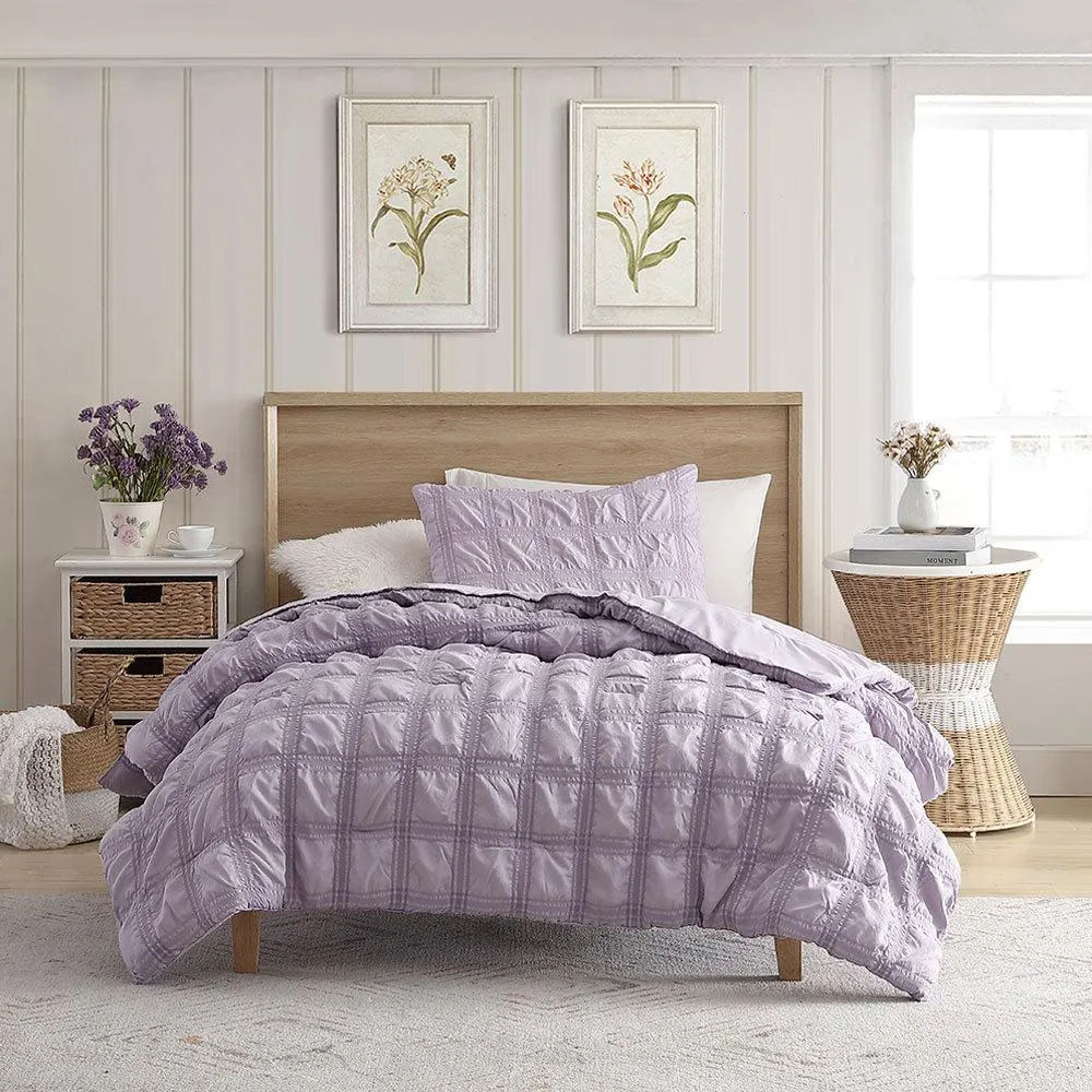 Seersucker 3 Piece Comforter Set