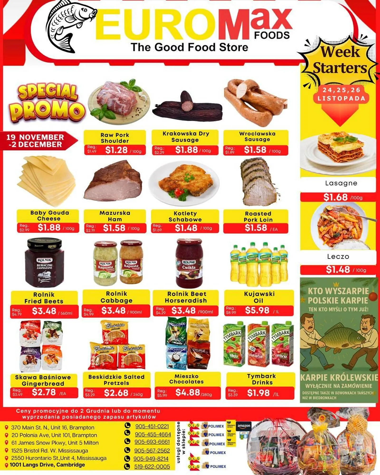 EuroMax Foods flyer from November 20 to November 26 2025 - flyer page 1