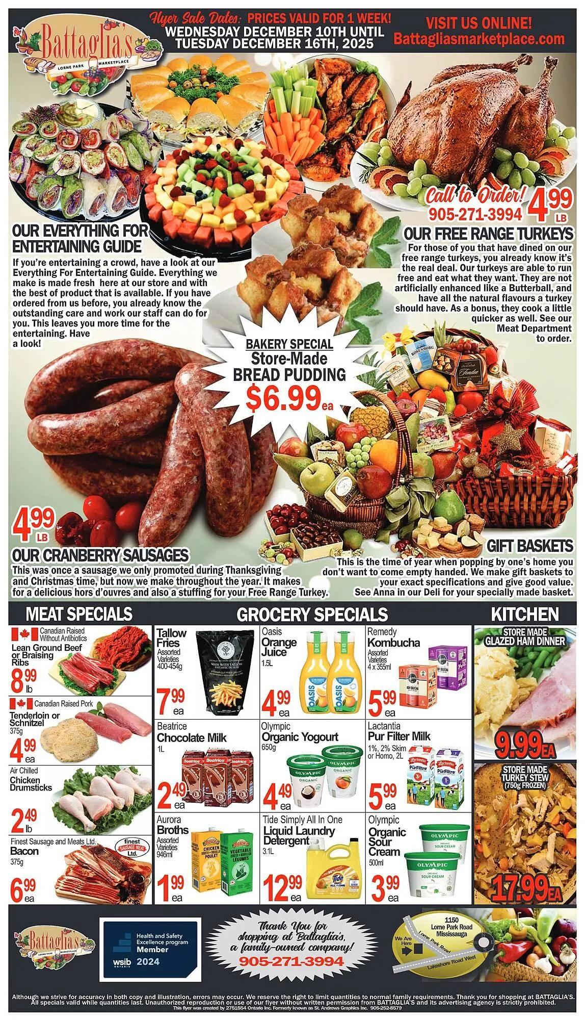 Battaglia's Marketplace flyer from December 10 to December 16 2025 - flyer page 1