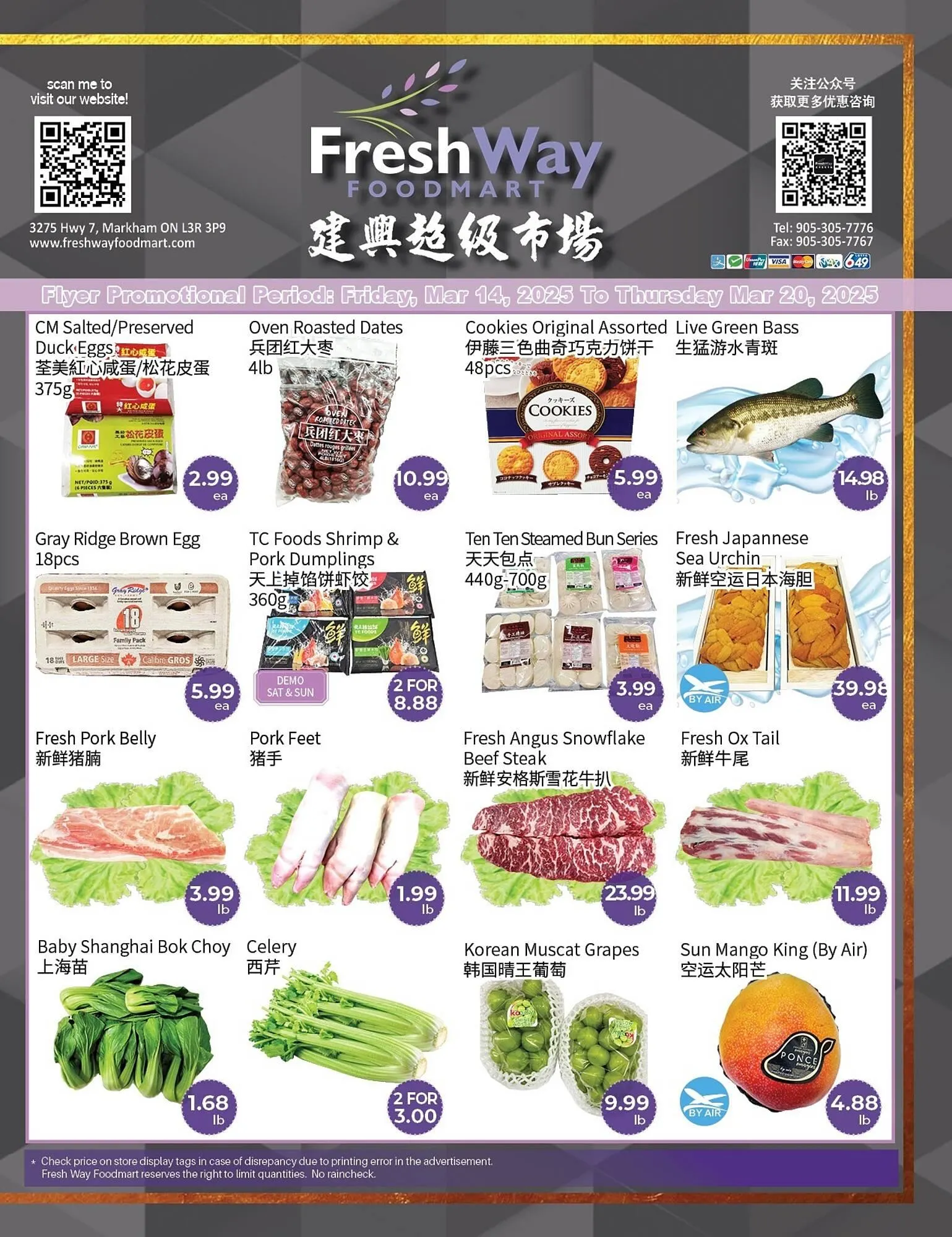 FreshWay Foodmart flyer from March 13 to March 19 2025 - flyer page 1