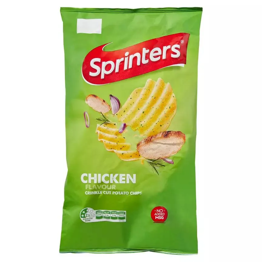 Crinkle Cut Potato Chips Chicken 230g