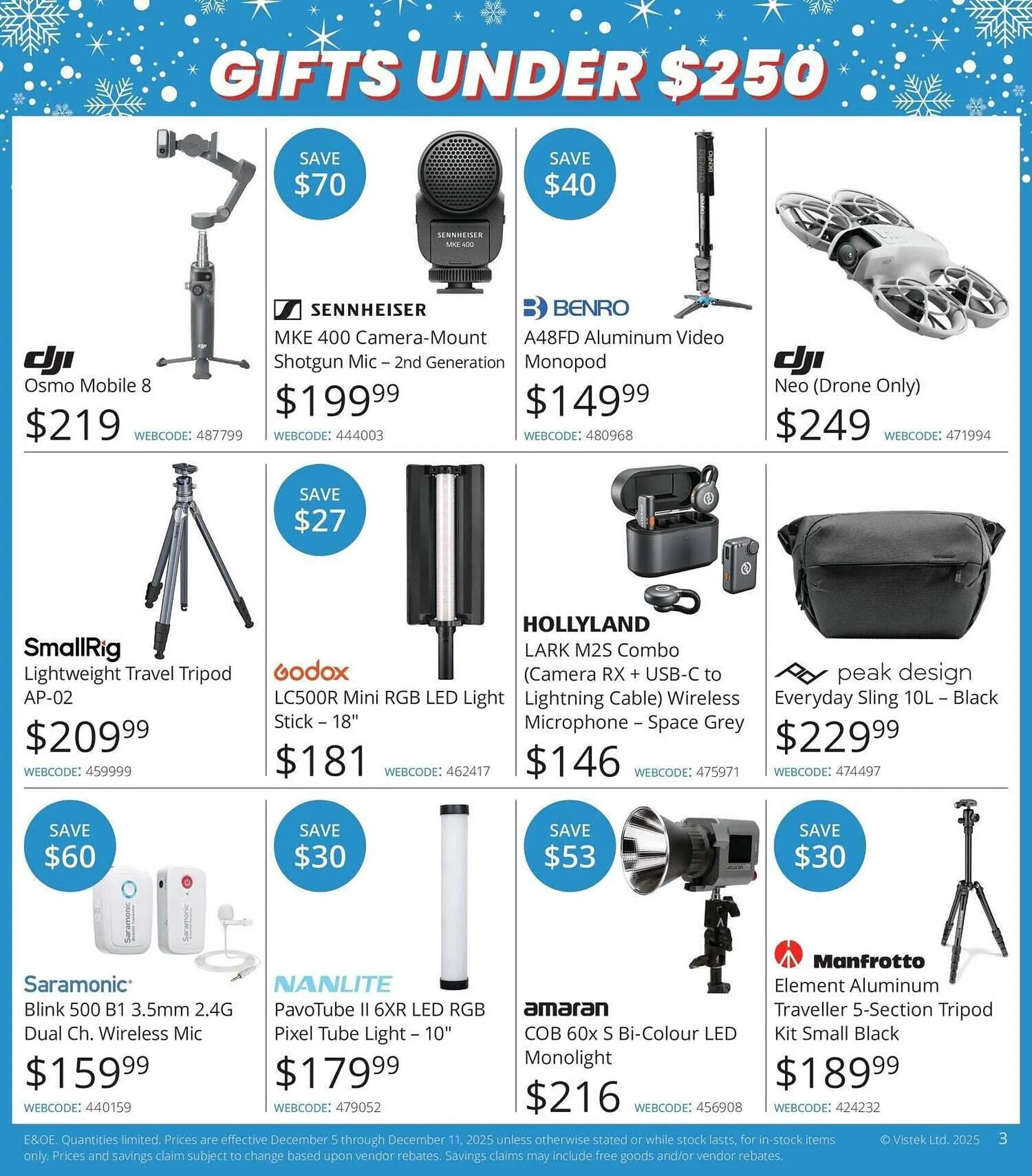Vistek flyer from December 5 to December 25 2025 - flyer page 3