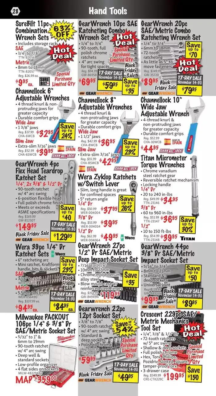 KMS Tools November 2024 Black Friday Sale from November 1 to November 15 2024 - flyer page 28