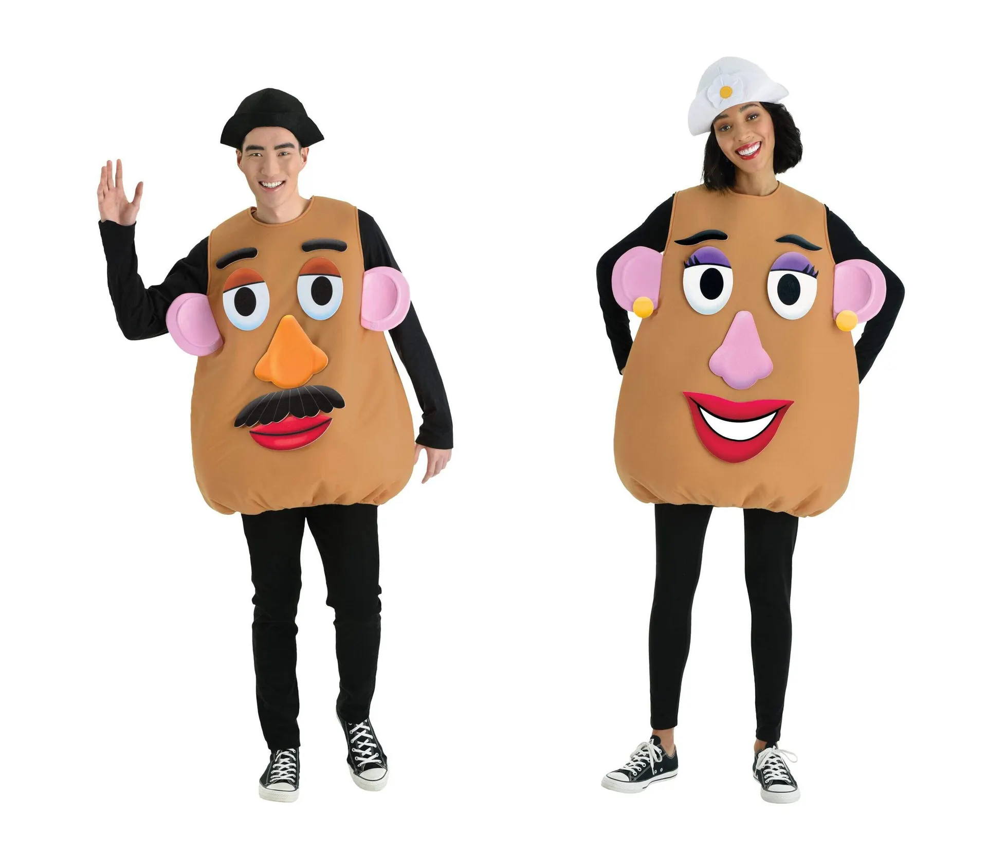 Adult Disney Pixar Toy Story Mr. OR Mrs. Potato Head Customizable Tunic, Brown, One Size, Wearable Costume Accessory for Halloween