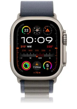 Apple Watch Ultra 2 Titanium Blue Alpine Loop (L)