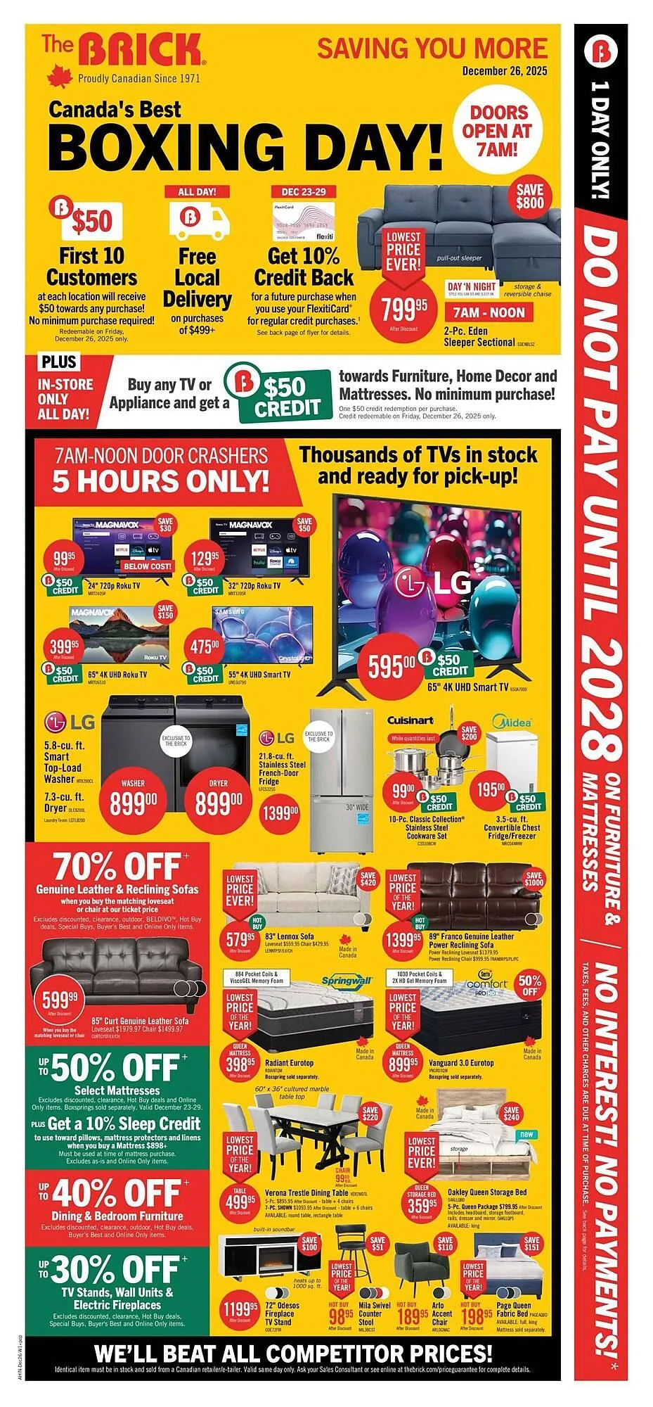 The Brick flyer from December 19 to December 26 2025 - flyer page 1