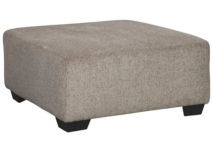 Ballinasloe Oversized Accent Ottoman - Platinum