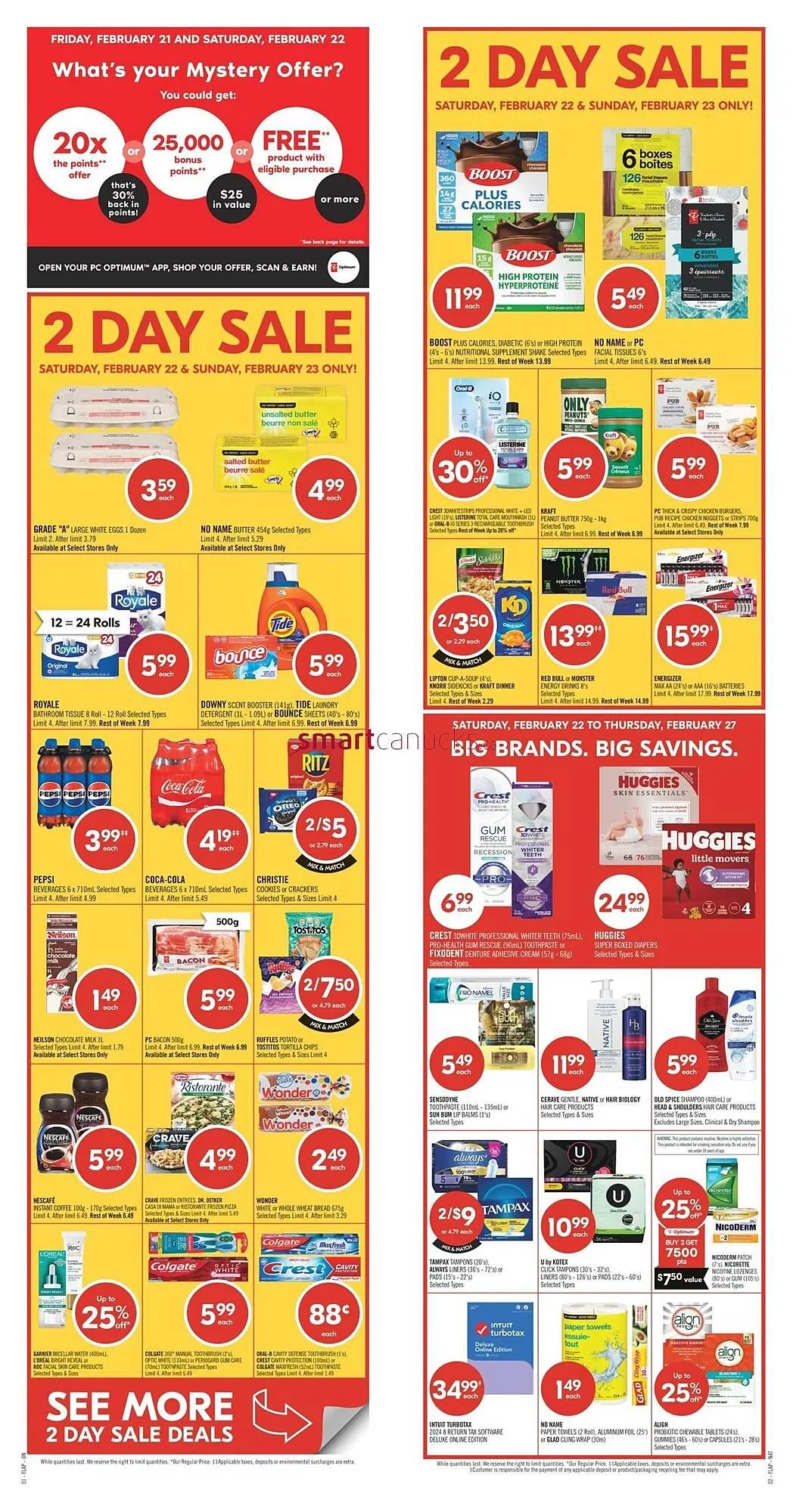 Shoppers Drug Mart flyer from February 22 to February 27 2025 - flyer page 1