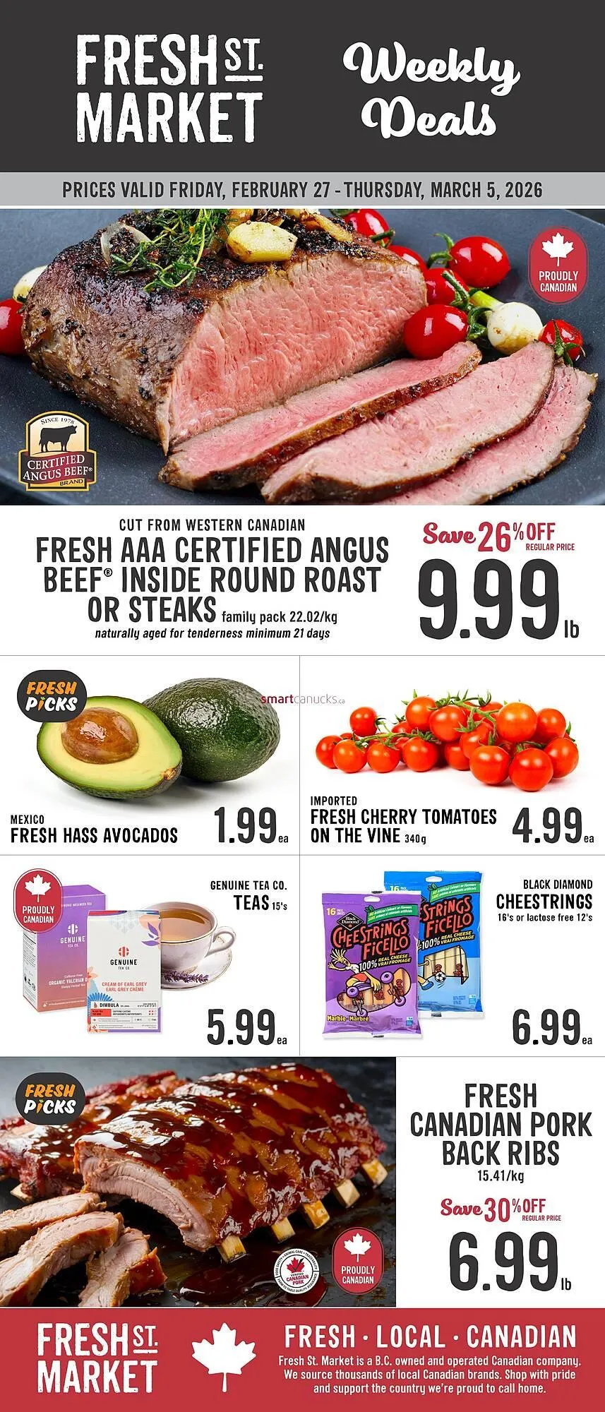 Fresh St Market flyer from February 27 to March 5 2026 - flyer page 1