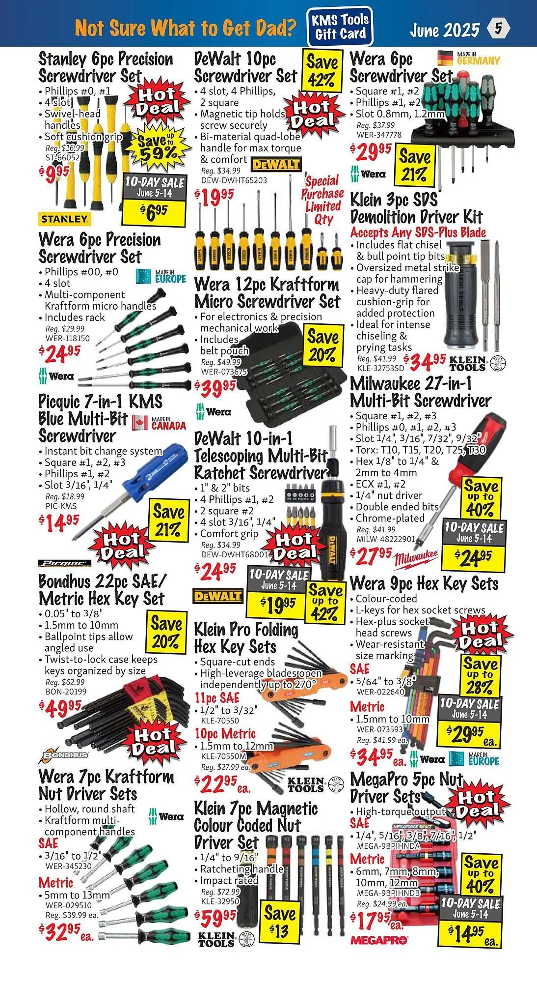 KMS Tools flyer from June 1 to June 30 2025 - flyer page 5
