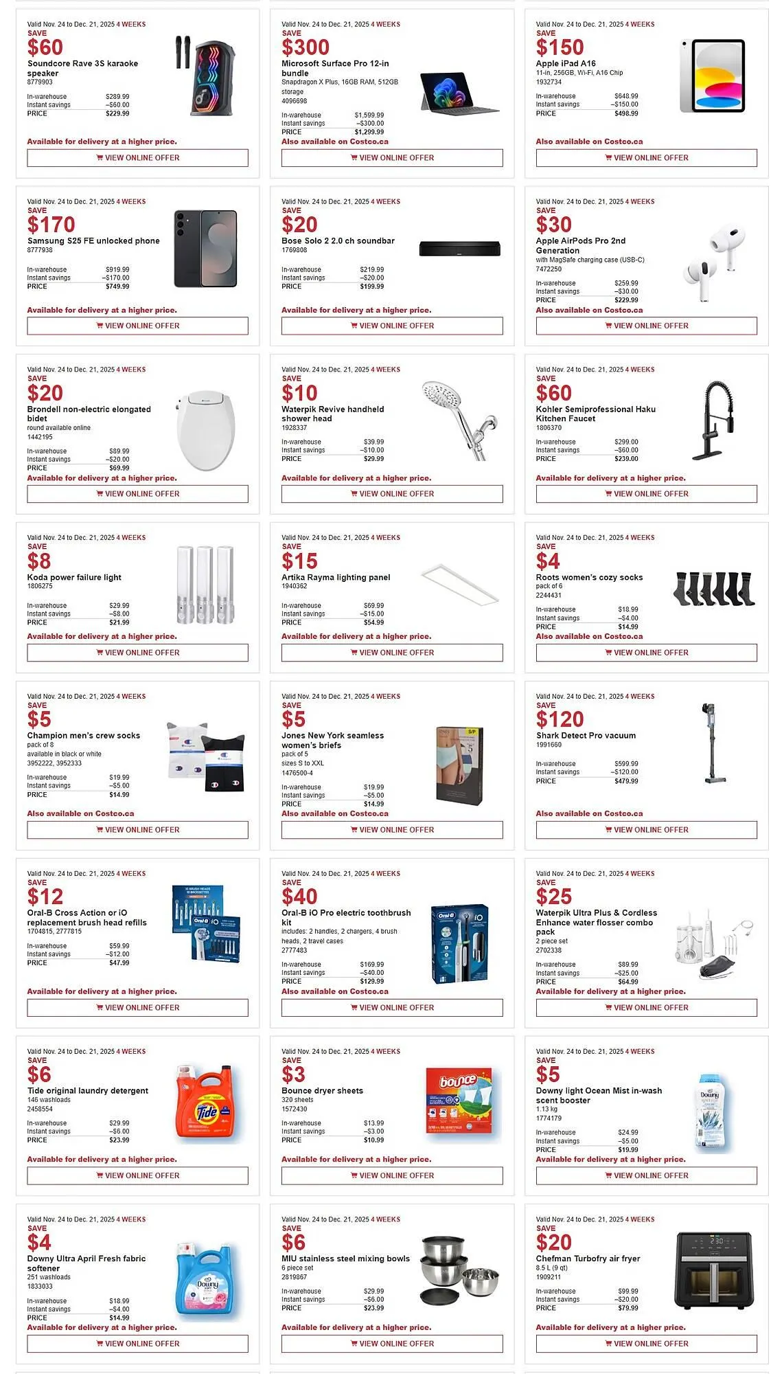 Costco flyer from November 24 to December 7 2025 - flyer page 2