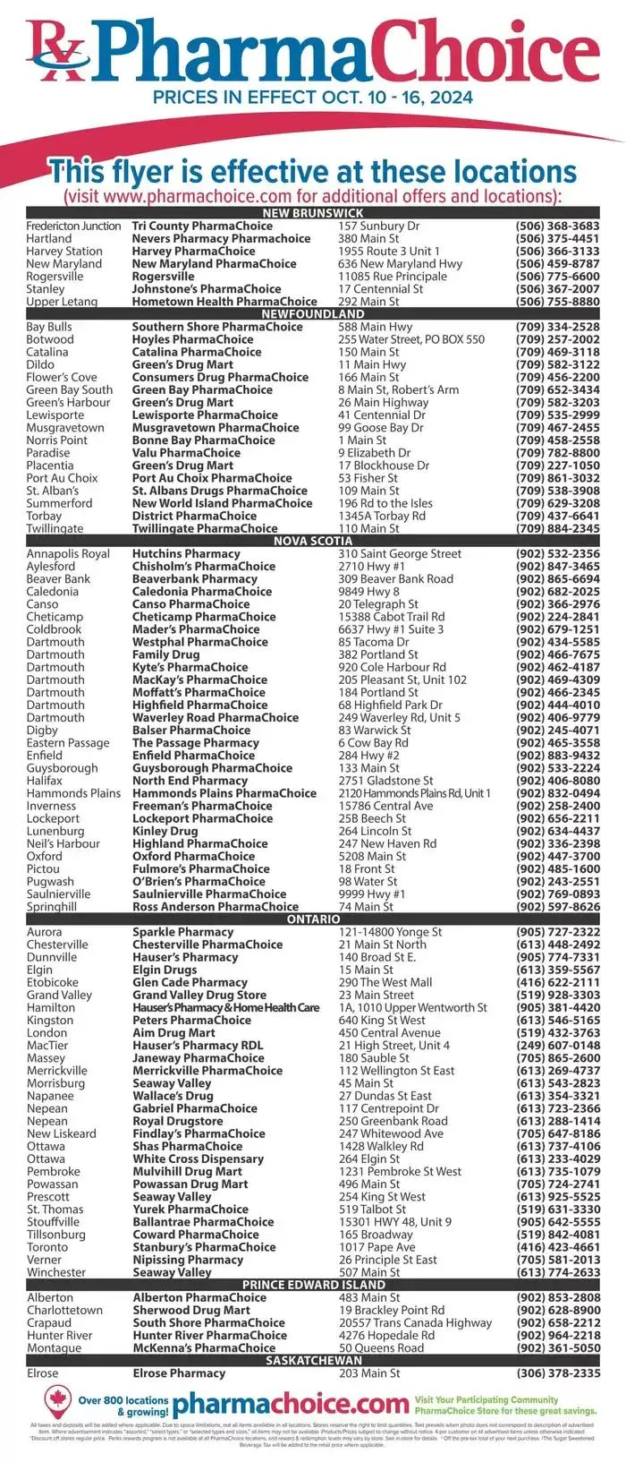 PharmaChoice Weekly ad from October 10 to October 16 2024 - flyer page 9