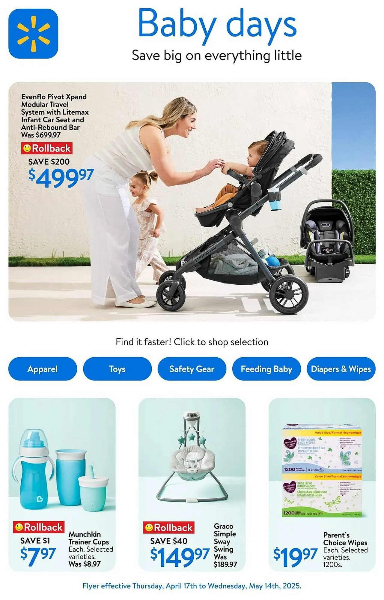 Walmart flyer from April 16 to April 22 2025 - flyer page 1