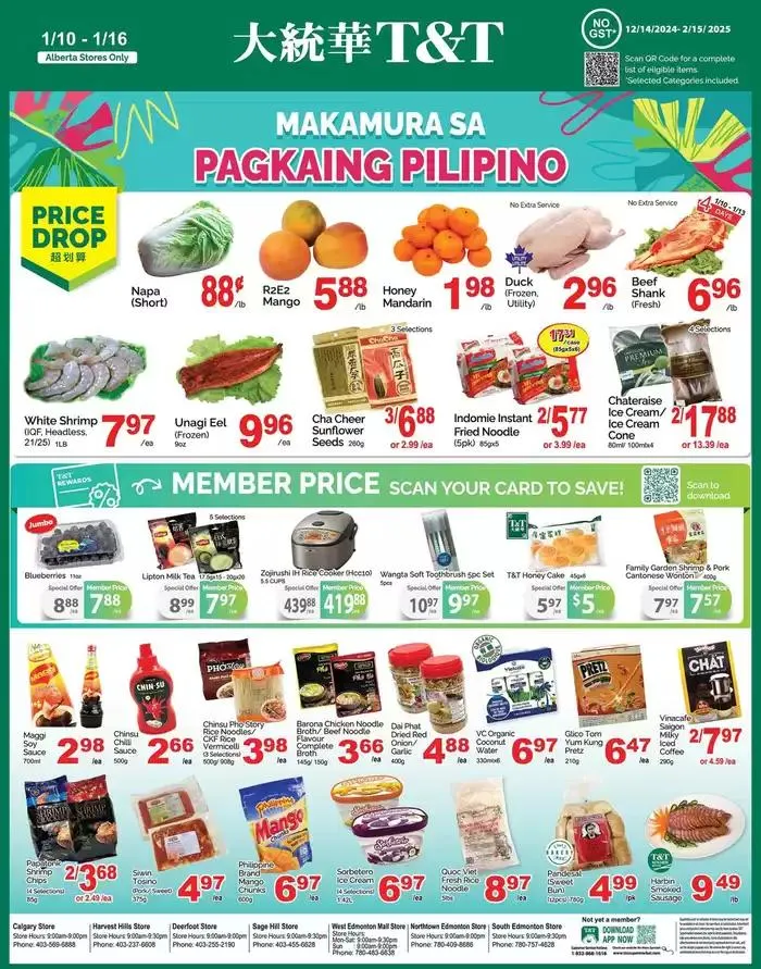 T&T Supermarket weekly flyer from January 10 to January 16 2025 - flyer page 5