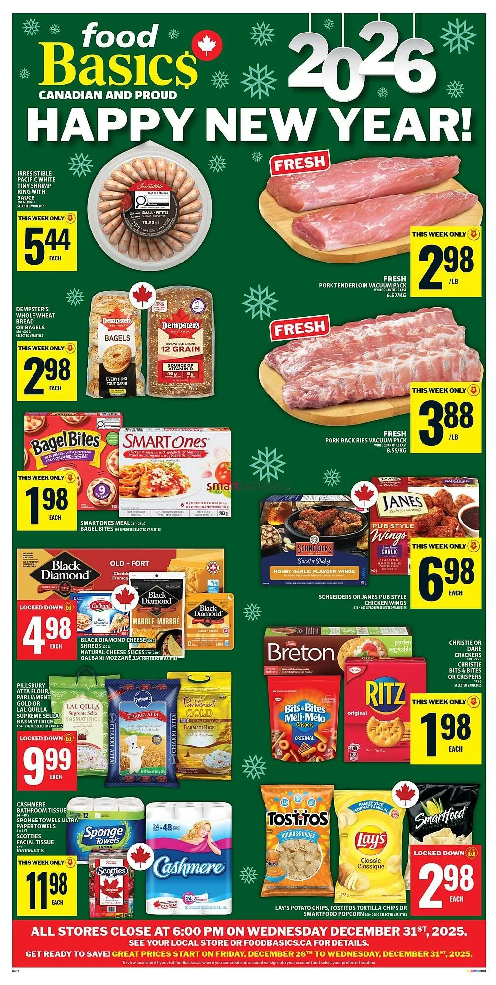 Food Basics flyer from December 26 to December 31 2025 - flyer page 1