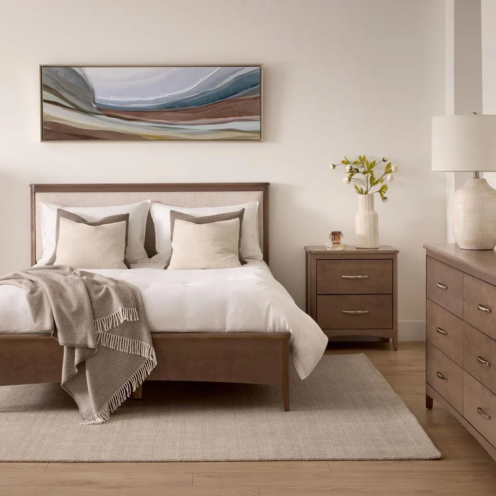 Mobilier de chambre à coucher série 4700 praline - Très grand lit