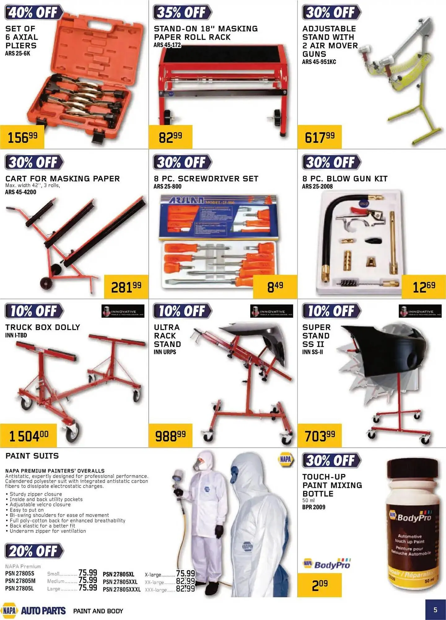 NAPA Auto Parts flyer from October 1 to January 1 2026 - flyer page 5