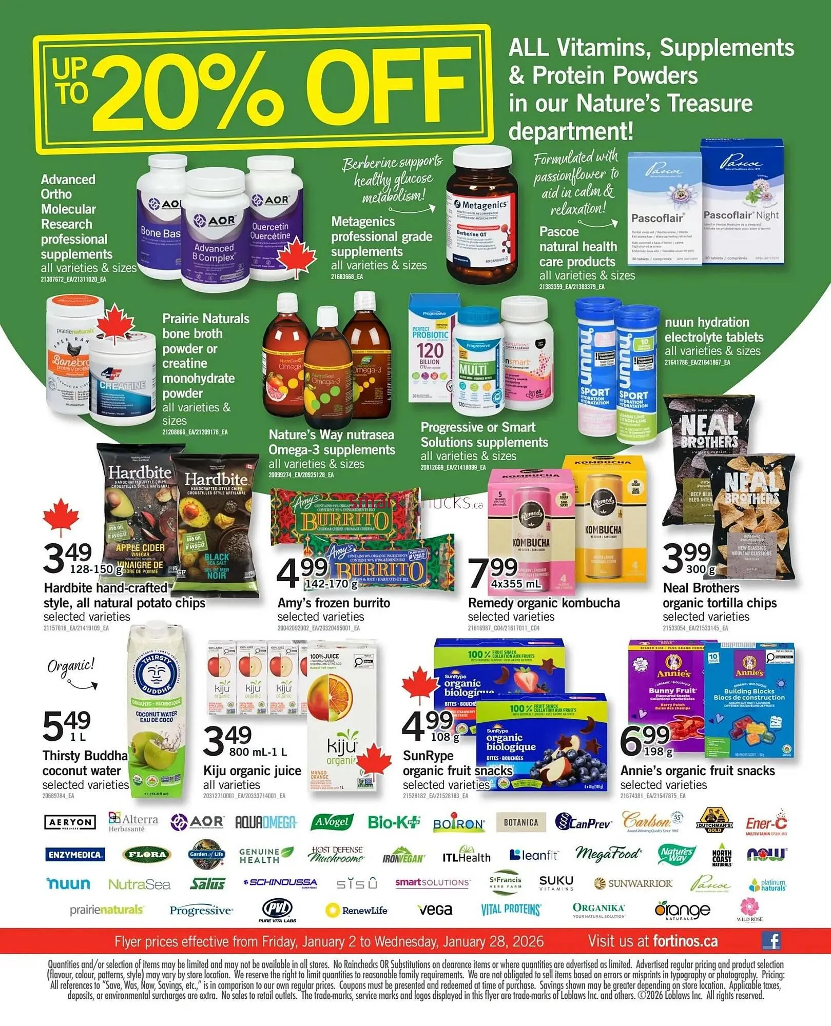 Fortinos flyer from January 8 to January 14 2026 - flyer page 16