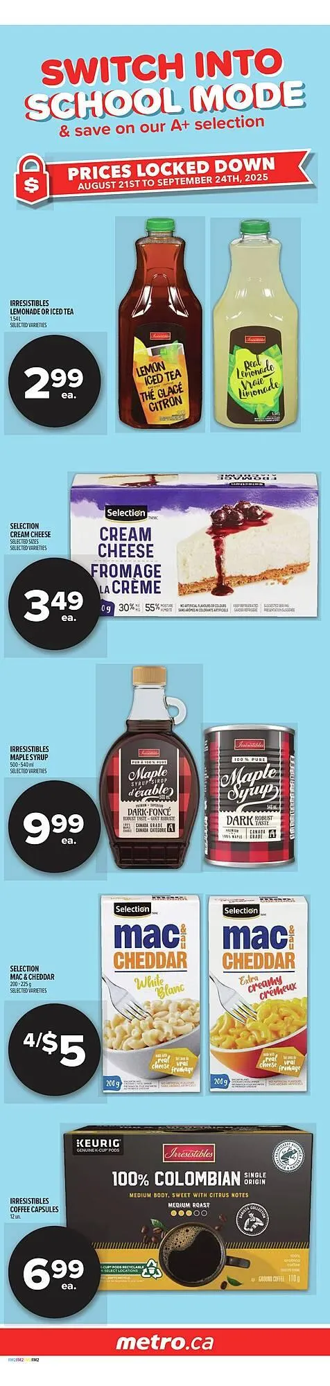 Metro flyer from September 11 to September 18 2025 - flyer page 3