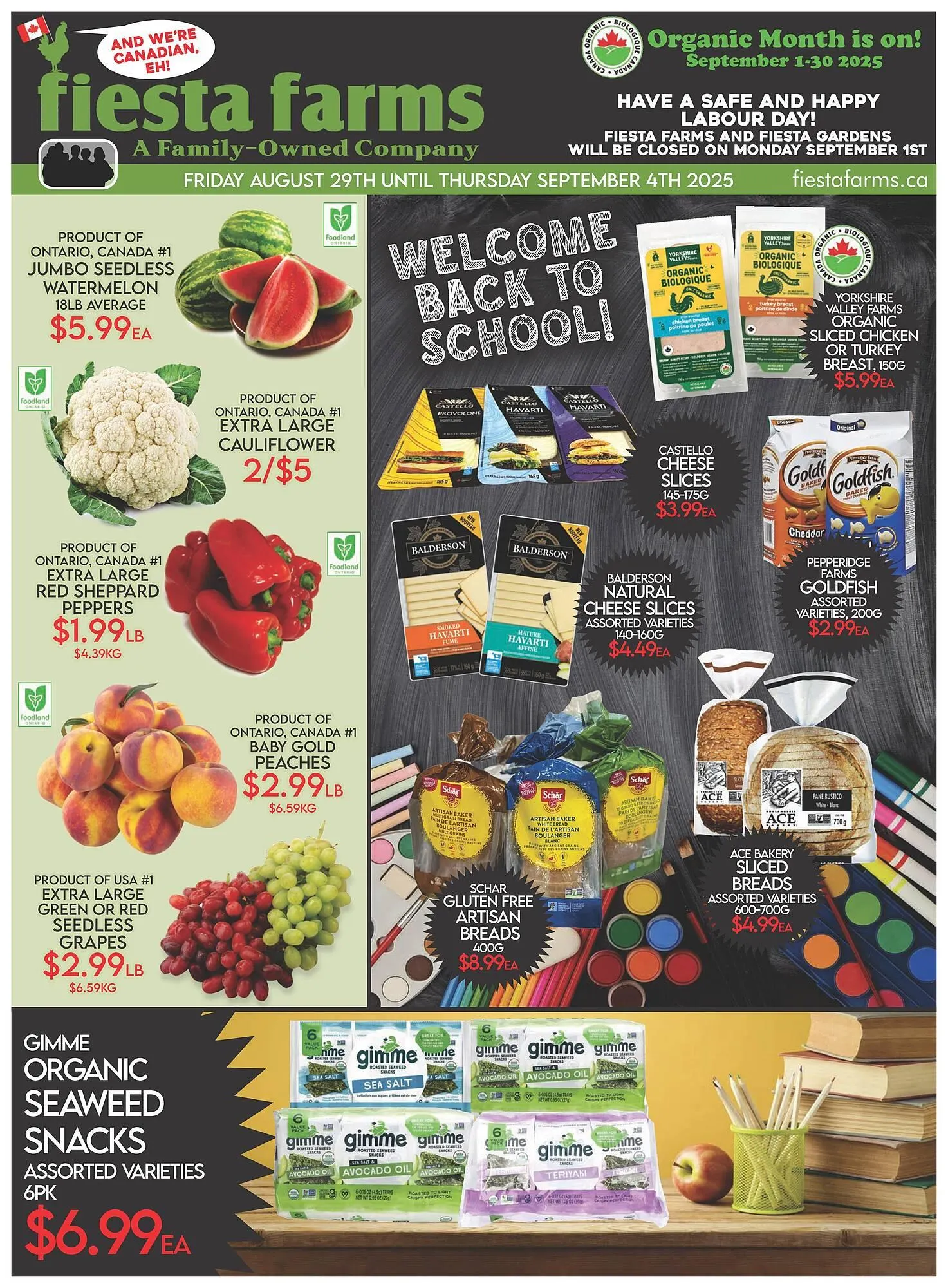 Fiesta Farms flyer from August 29 to September 4 2025 - flyer page 1