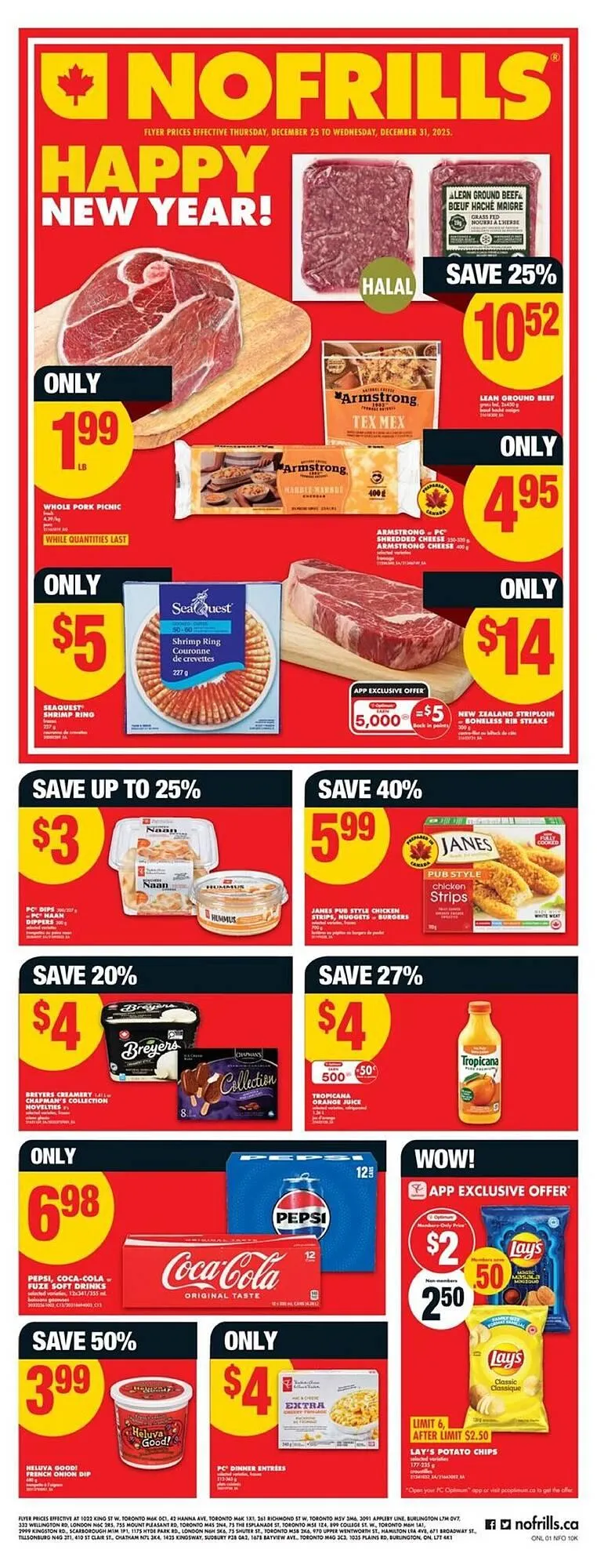 No Frills flyer from December 25 to January 1 2026 - flyer page 1