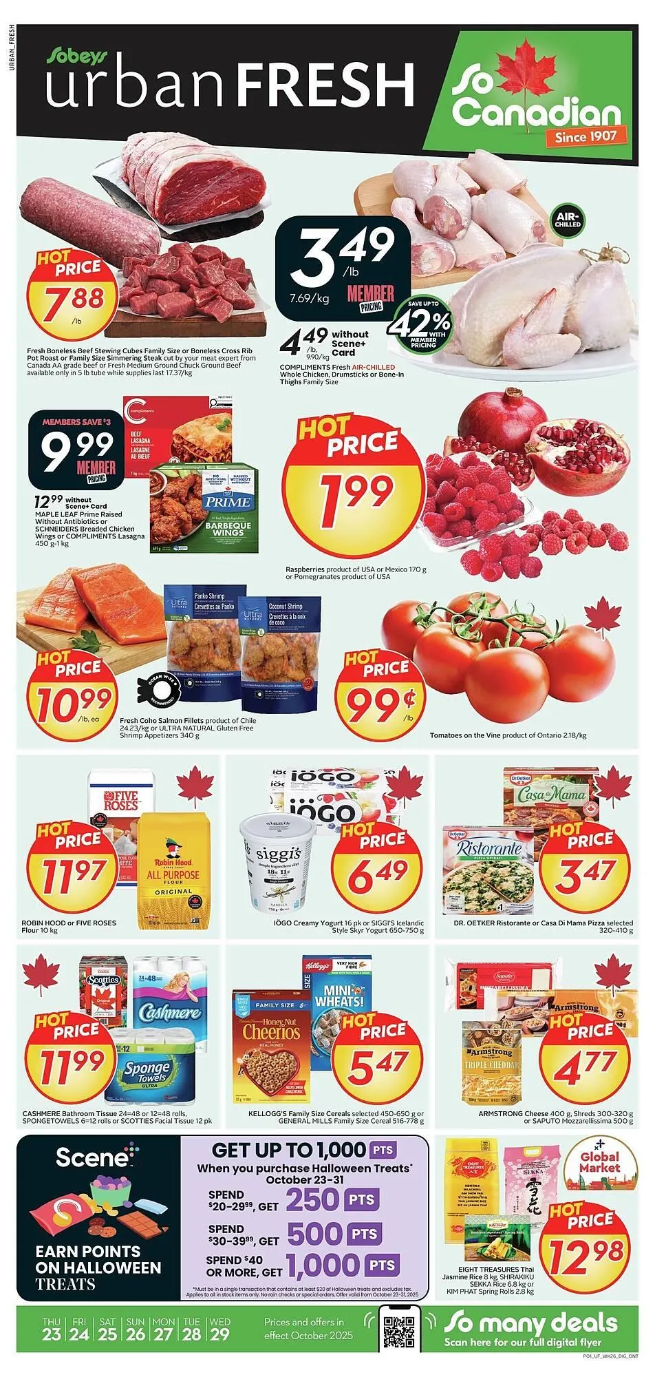 Sobeys flyer from October 23 to October 29 2025 - flyer page 1
