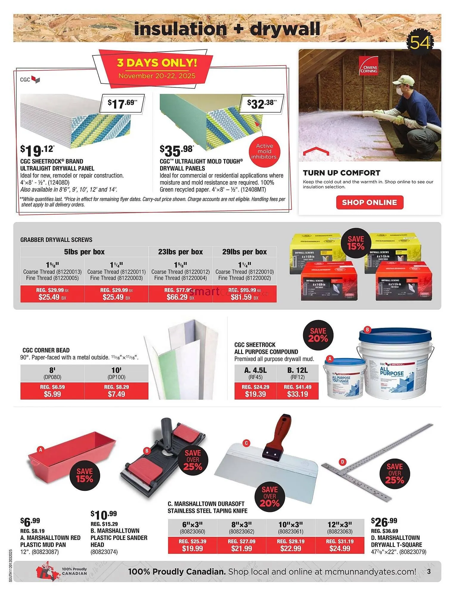 McMunn & Yates Building Supplies flyer from November 20 to November 26 2025 - flyer page 3