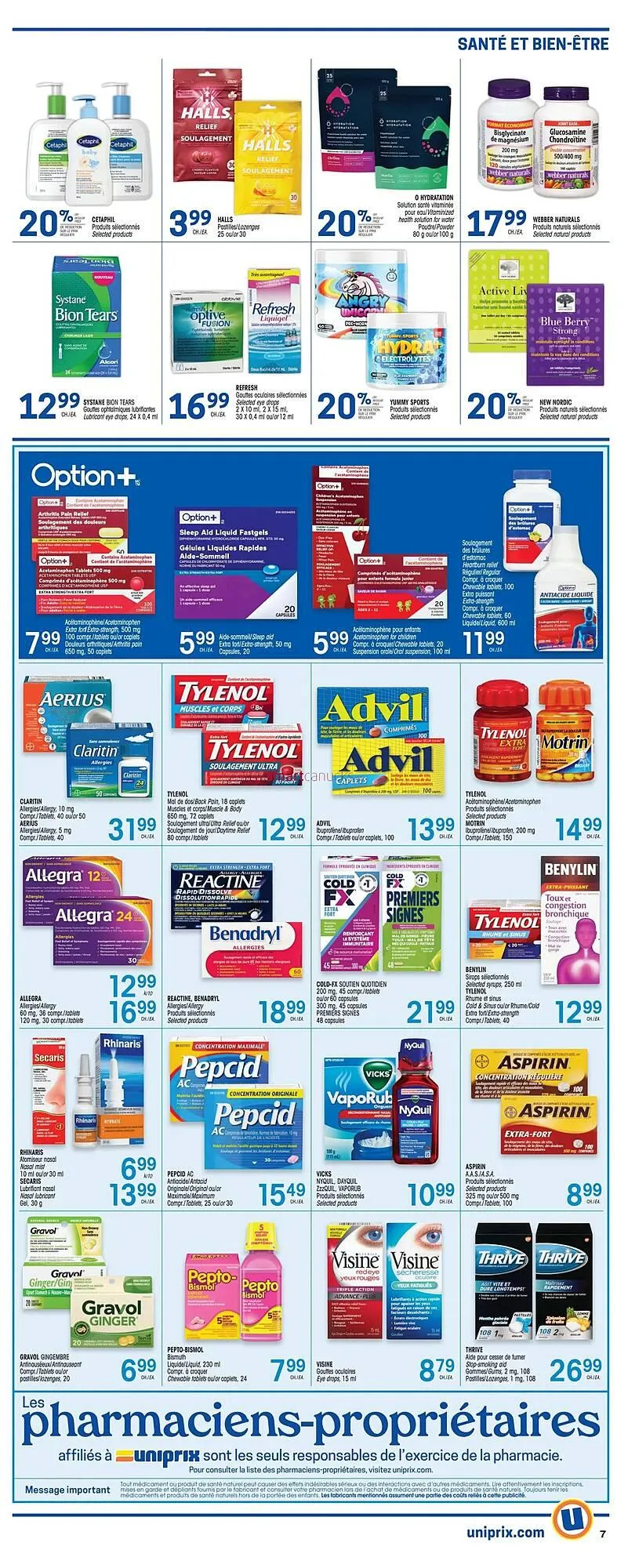 Uniprix flyer from November 20 to November 26 2025 - flyer page 7