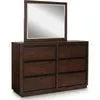 Dilenno Dresser and Mirror - Dark Brown