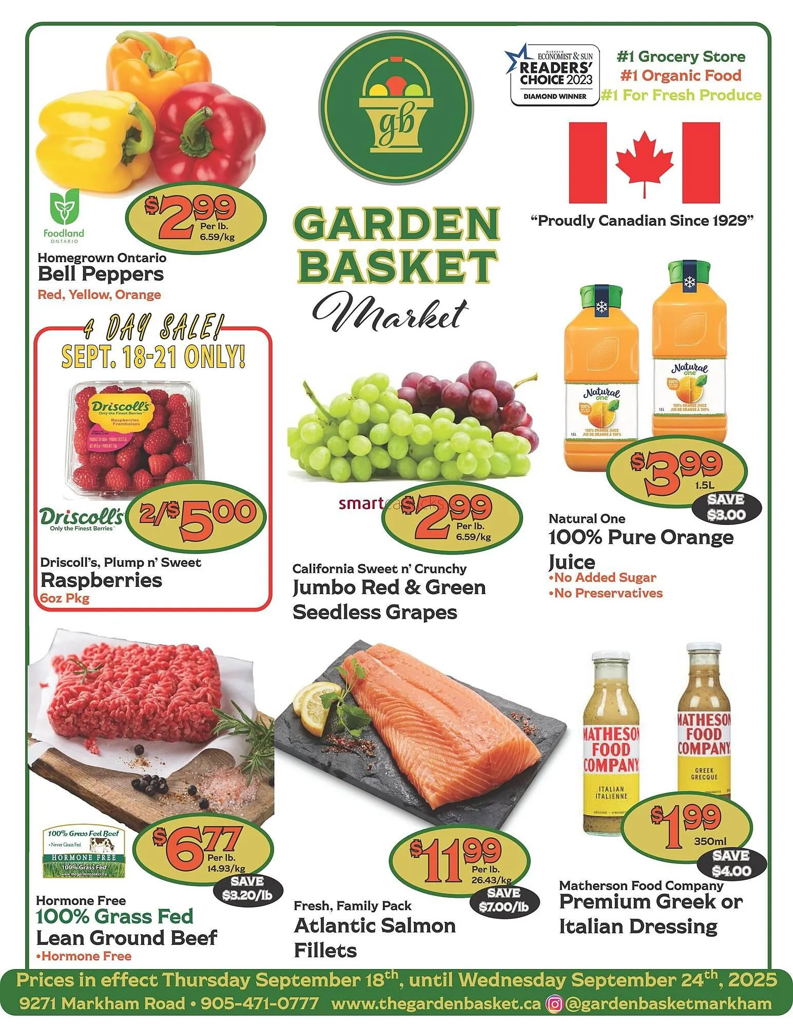 The Garden Basket flyer from September 18 to September 24 2025 - flyer page 1