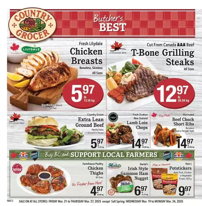 Current bargains and offers from March 21 to March 27 2025 - flyer page 2